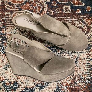 Cordani made in Italy "Ralphie" suede wedges - beautiful!